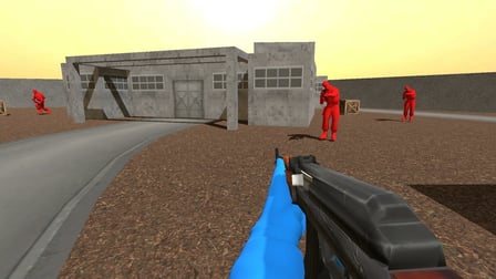 War of the Red and Blue Soldiers: Shooter - Screenshot 2