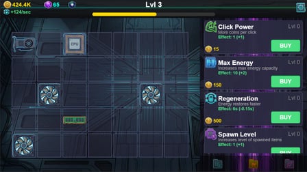 Crypto Mining Tycoon: Idle Merge Clicker - Screenshot 2