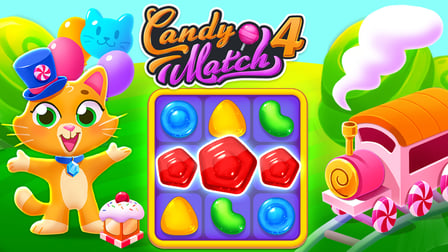 Candy Match 4 game play free online on Playgama