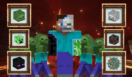 Transformation into arena mobs