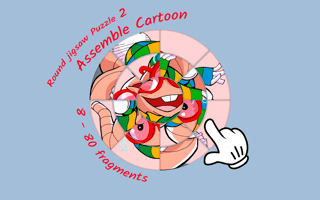 Round jigsaw Puzzle 2 - Assemble Cartoon