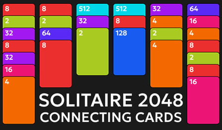 Solitaire 2048 Connecting Cards