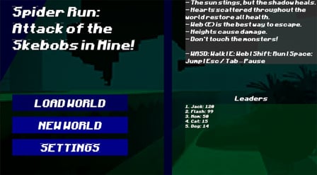 Spider Run: Skebobs Attack in Mine! - Screenshot 4