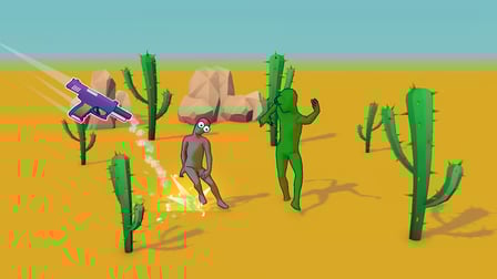 Ragdoll Gun Shooter! Cannon Spinner Playground - Screenshot 5