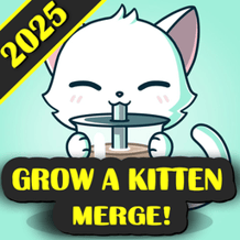 Grow a kitten: Merge! 2025