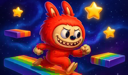Labubu Chasing The Stars