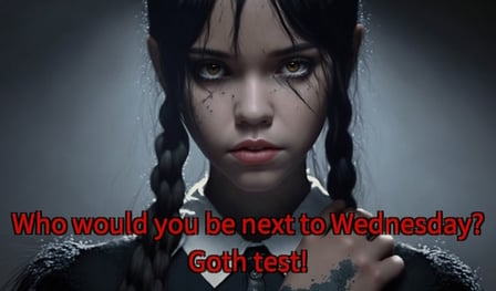 Who would you be next to Wednesday? Goth test!