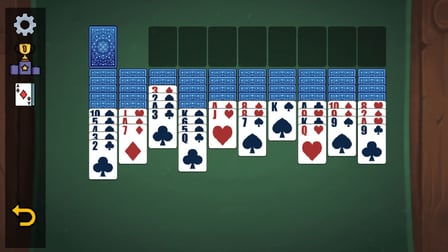 Spider Solitaire: Leader Battle (1, 2, 4 suits) - Screenshot 1