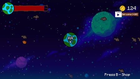 Destroy the asteroids - Screenshot 1