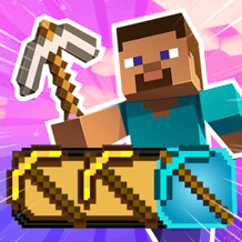 Craft a pickaxe and dig: Merge Noob