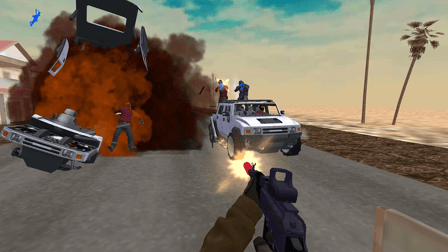 Road Chase: Shooter Realistic Guns - Screenshot 2