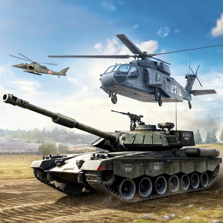 Strategy of war: Tanks and helicopters
