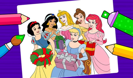 Disney Princesses - Coloring Book for Kids