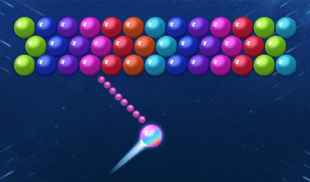 Colored balls shooting game