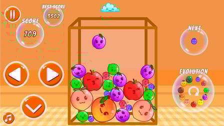 Combine the fruits: The juiciest game - Screenshot 1