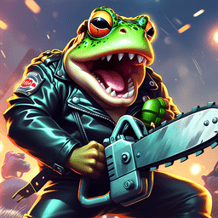 Cringe Toads: swamp racing with auto-shooting