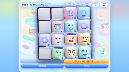 Obby Merge 2048 - Screenshot 3