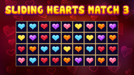 Sliding Hearts Match 3