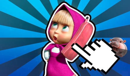 The Evolution Of Masha And The Bear: Clicker!