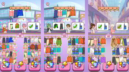 Girl's Closet: Match & Clear - Screenshot 2