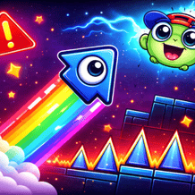 Geometric arrow: battle against monsters