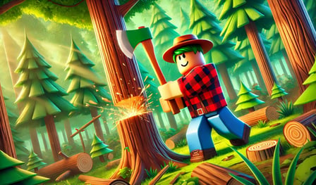 Forest Obby: Lumberjack Simulator!