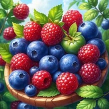 Combine wild berries