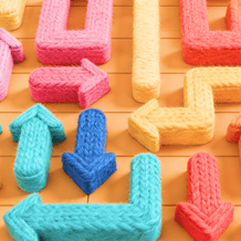 Remove Arrows: Yarn Weaving