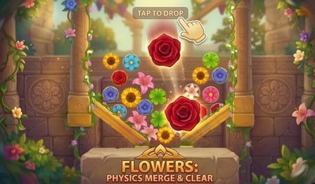 Flowers: Physics Merge & Clear