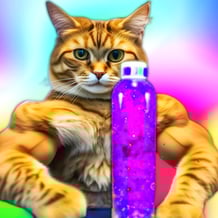 Breaking bottles from the stairs