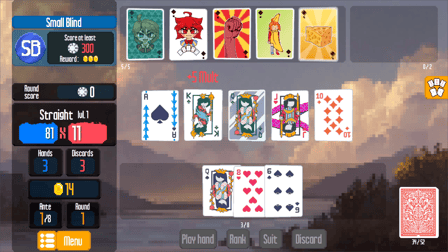Quin. Balatro-like poker-solitaire - Screenshot 5
