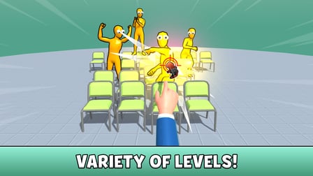 Ninja vs Ragdolls: Sharp Knife Throw! - Screenshot 2