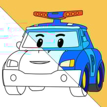 Robocar Poly Coloring Pages