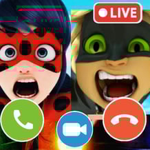 Lady Bug and Cat Noir Call: Chat Prank, Video Call