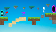 Red Stickman Parkour