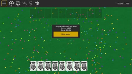 Spider and Joker Solitaire (1, 2, 4 suits) - Screenshot 5