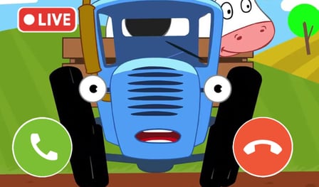 Blue Tractor Calls: Chat Prank, Video Call, Stream