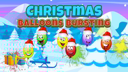 Christmas Balloons Bursting