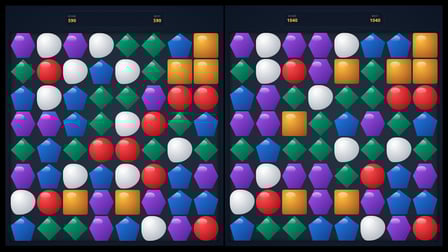 Glow Gem Puzzle: Match three - Screenshot 2