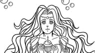Kawaii Mermaids Coloring Book Game