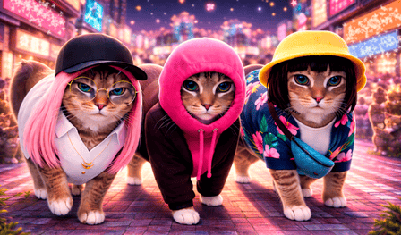 Feed the cats with memes