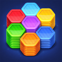 Hexa Color Stack Game