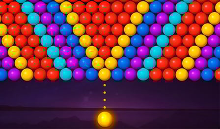 Shoot at the bubbles