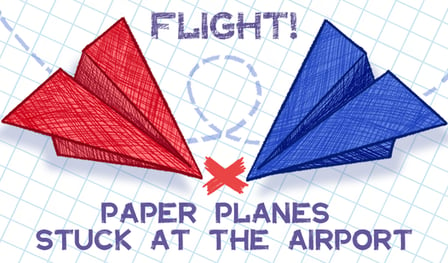 Flight! Paper Planes Stuck at the Airport