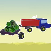 Ein Lastwagen transportiert Wassermelonen