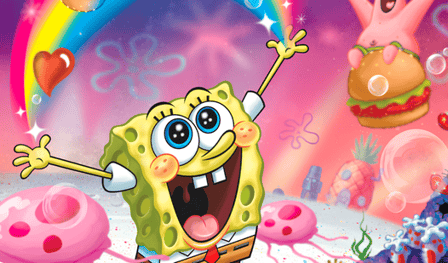 Mask from tikitokov with spongebob(for smart)
