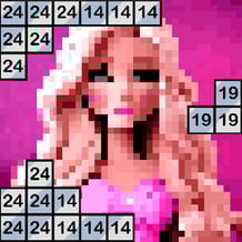 Color by number: Barbie
