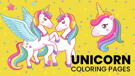 Unicorn Coloring Pages