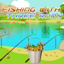 Fishing with three rods