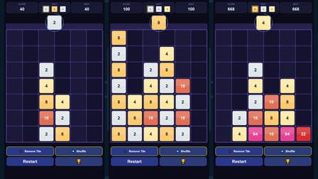 Shooting and Merging 2048 - Screenshot 1